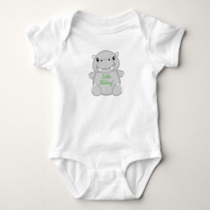 Grönt Nalle Baby T-Shirt