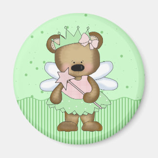 Grönt Nalle Fairy Princess Magnet