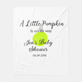 Grönt Nålpumpa lilla pumpa är på väg Fleecefilt