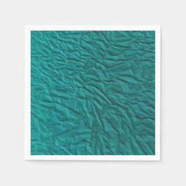 Grönt Napkin med skrynklad design Pappersservett