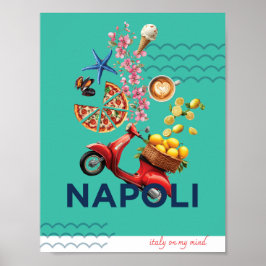 Grönt Napoli Poster på mitt sätt