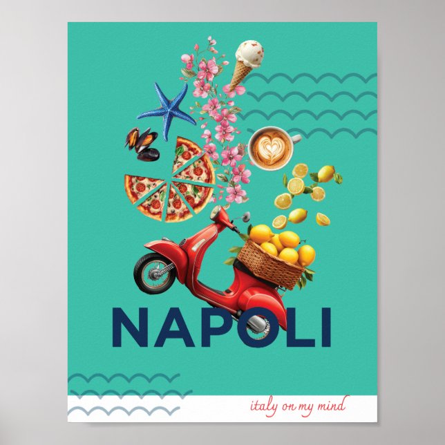 Grönt Napoli Poster på mitt sätt (Framsidan)