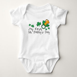 Grönt Nappar och Shamrocks T Shirt