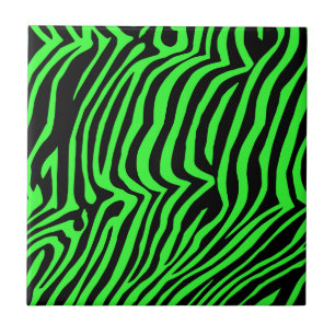 Grönt nära färg zebra mönstrad kakelplatta