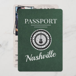 Grönt Nashville Passport Spara datum Spara Datumet