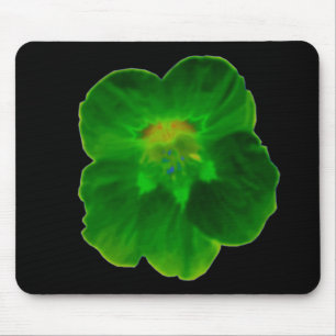 Grönt Nasturtium Mousepad Musmatta