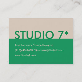 Grönt - Naturliga serier Visitkort