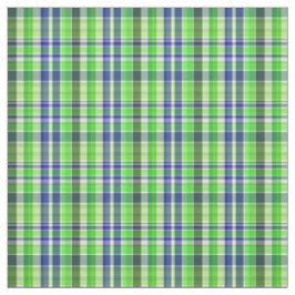 Grönt Navy White Preppy Madras Stil Play Sz2#1 Tyg