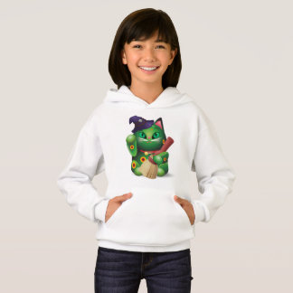 Grönt Neko Kids' Hoodie #001 T Shirt