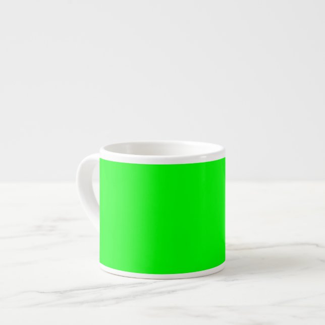 Grönt Neon Färg Anpassa detta Espressomugg (Framsida vänster)
