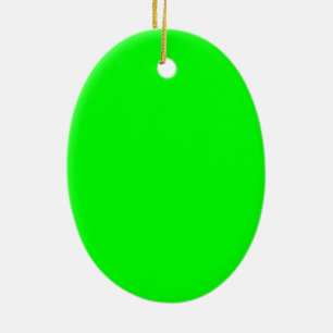 Grönt Neon Färg Decor som du kan anpassa Julgransprydnad Keramik