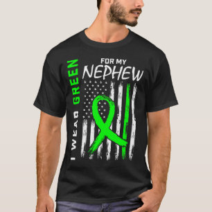 Grönt Nephew Kidney Disease Cerebral Palsy Awarene T Shirt