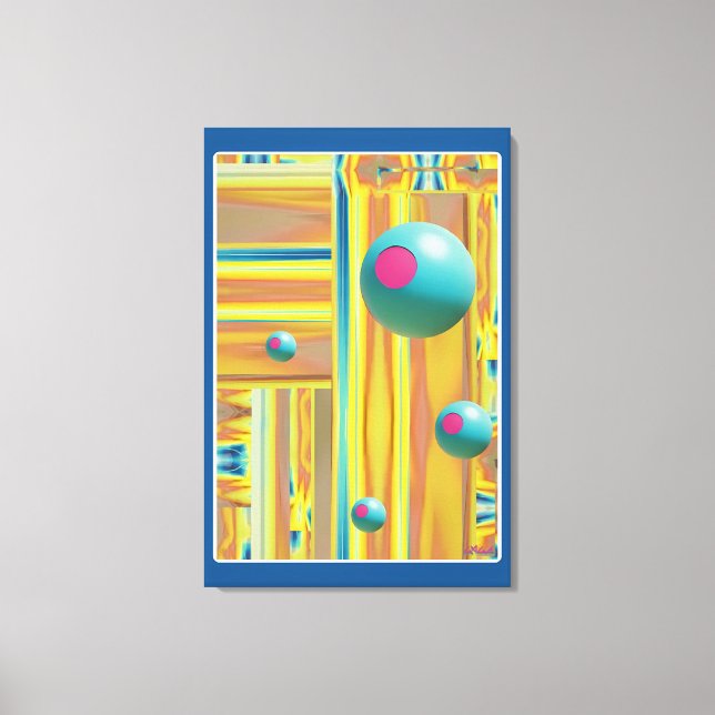 Grönt New Deal - Ken Gage Surreal Art Canvastryck (Framsida)