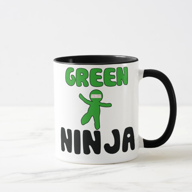Grönt Ninja Mugg (Höger)