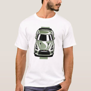 Grönt Nissan GTR R35 T-Spec T Shirt