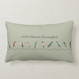 Grönt Nordamerikanska Hummingbird Lumbarkudde