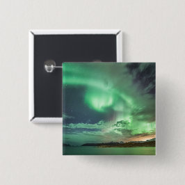 Grönt NordLjus Knapp