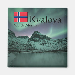 Grönt NordLjus Magnet