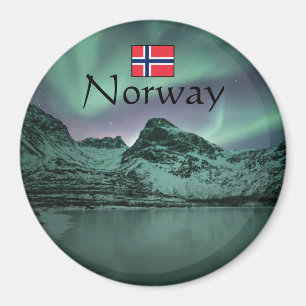 Grönt NordLjus Magnet