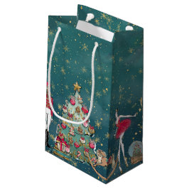 Grönt Nutcracker Ballet Helgdag Gift Bag