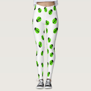 Grönt Nyckelpiga Leggings