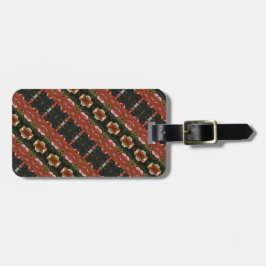 Grönt och Amber Ikat 6 Bagagebricka