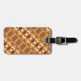 Grönt och Amber Ikat Zen Bagagebricka