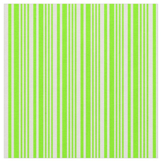 Grönt och Beige Färgad Led Mönster Tyg (Närbild)