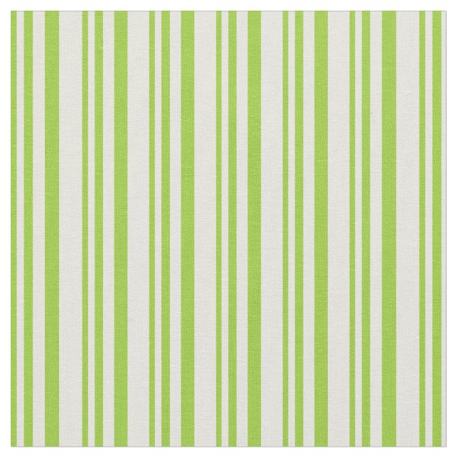 Grönt och Beige Färgad stripe Mönster Tyg (Närbild)