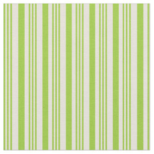 Grönt och Beige stripe/utarmat Mönster Tyg