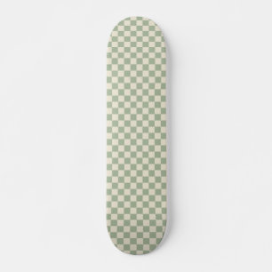 Grönt och Benvit kontrollpanel Mini Skateboard Bräda 18,5 Cm