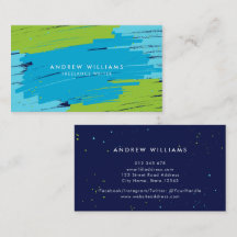 Grönt och blå brant, moderna, feta linjer