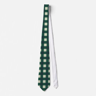 Grönt och blå gingham Tie Slips