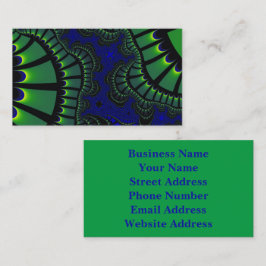 Grönt och blå Remix Visitkort