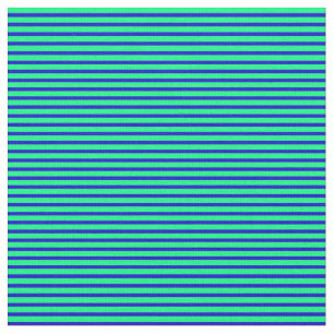 Grönt och blå stripe/länkad Mönster Tyg