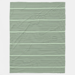 Grönt och Black Rand Fleece Blanket