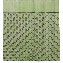 Grönt och Black Retro Mönster