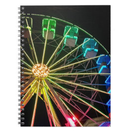 Grönt- och blåfärshjul anteckningsbok