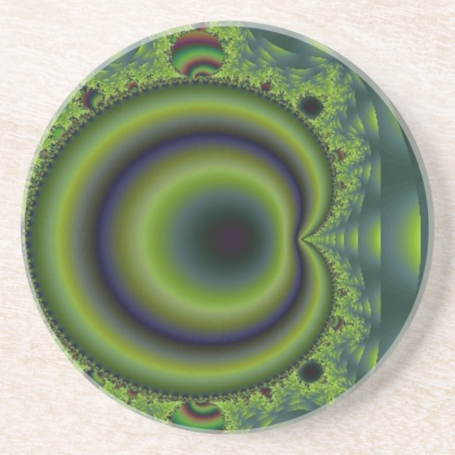 Grönt och blåpunktion underlägg sandsten (Framsidan)