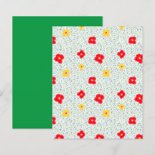 Grönt och blått cirklar och prickar scrapbookpappe