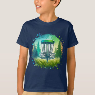 Grönt och blått golfspel t shirt
