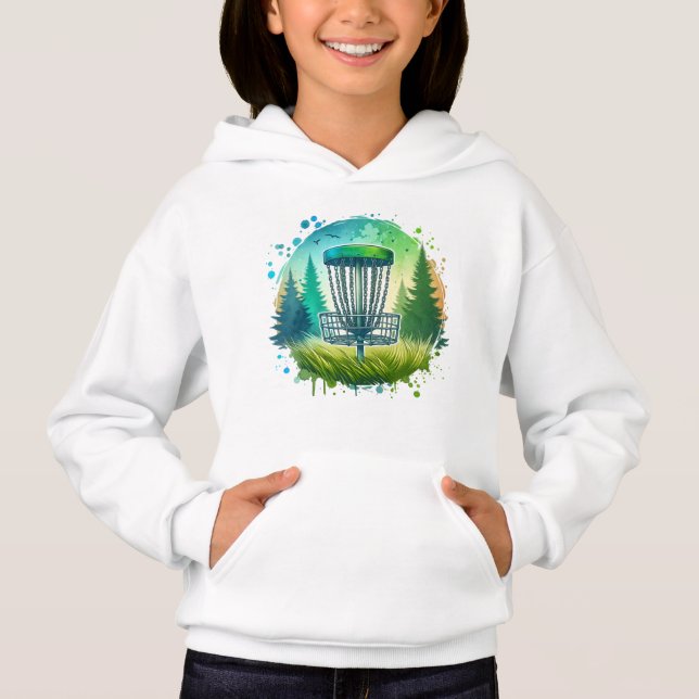 Grönt och blått golfspel t shirt (Framsida)