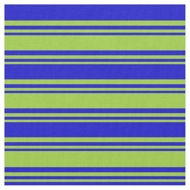 Grönt och blått Linjer Tyg (Närbild)