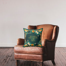 Grönt och Blommigt Anpassade av utandning Kudde