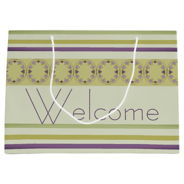 Grönt och Blommigt för elegant  och Lila (Framsidan)