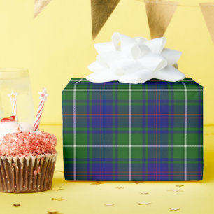 Grönt och Blue MacNeil Tartan Play Presentpapper