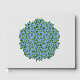 Grönt och Blue Penrose Rhombus Mönster Gästböcker