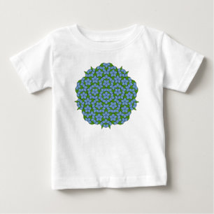 Grönt och Blue Penrose Rhombus Mönster T Shirt
