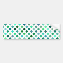 Grönt- och Blue Polka-punkt