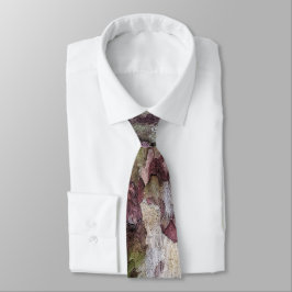 Grönt och brun kamouflage bark mönster slips